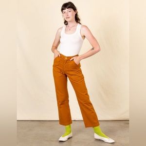 Big Bud Press Petite Work Pants in Spicy Mustard (M)
